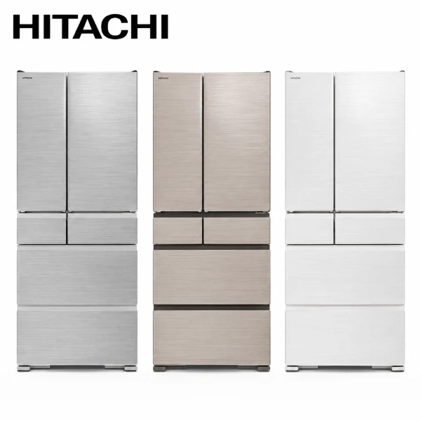 【HITACHI 日立】日製六門 610L鋼板變頻冰箱  - 含基本安裝+舊機回收(RTSF62YJ)