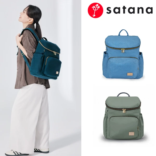 【satana】Solider 大容量後背包 媽媽包 輕量防潑水 14吋筆電 減壓背帶 台灣製 SOS3300 (兩色可選)
