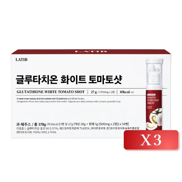 【LATIB】白番茄穀胱甘肽飲 14入/盒(3入組)