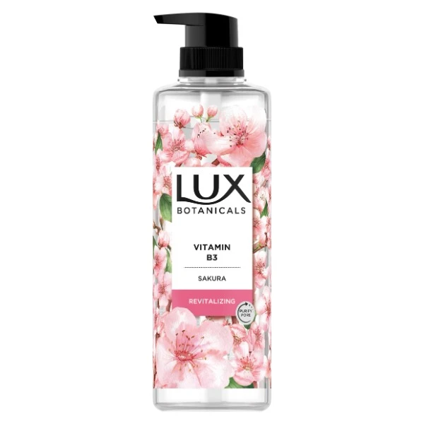 【LUX 麗仕】細緻嫩白香氛沐浴露 浪慢晚櫻花香(550g)