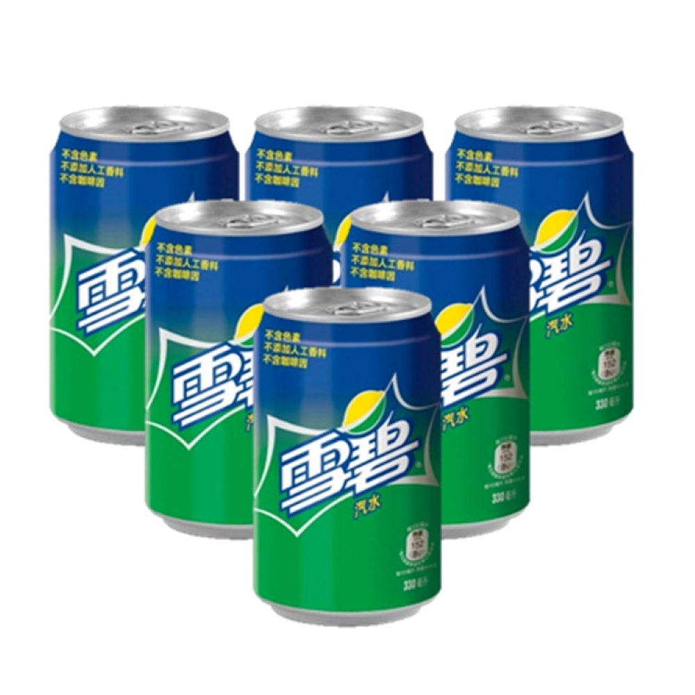 【Sprite 雪碧】易開罐 330ml 6入 - 全聯線上購-隔日達平台