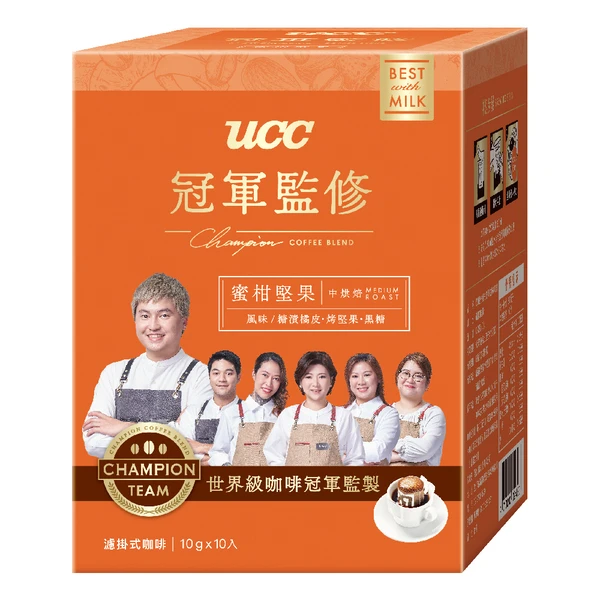【UCC】冠軍監修濾掛式咖啡-蜜柑堅果(10g*10入)