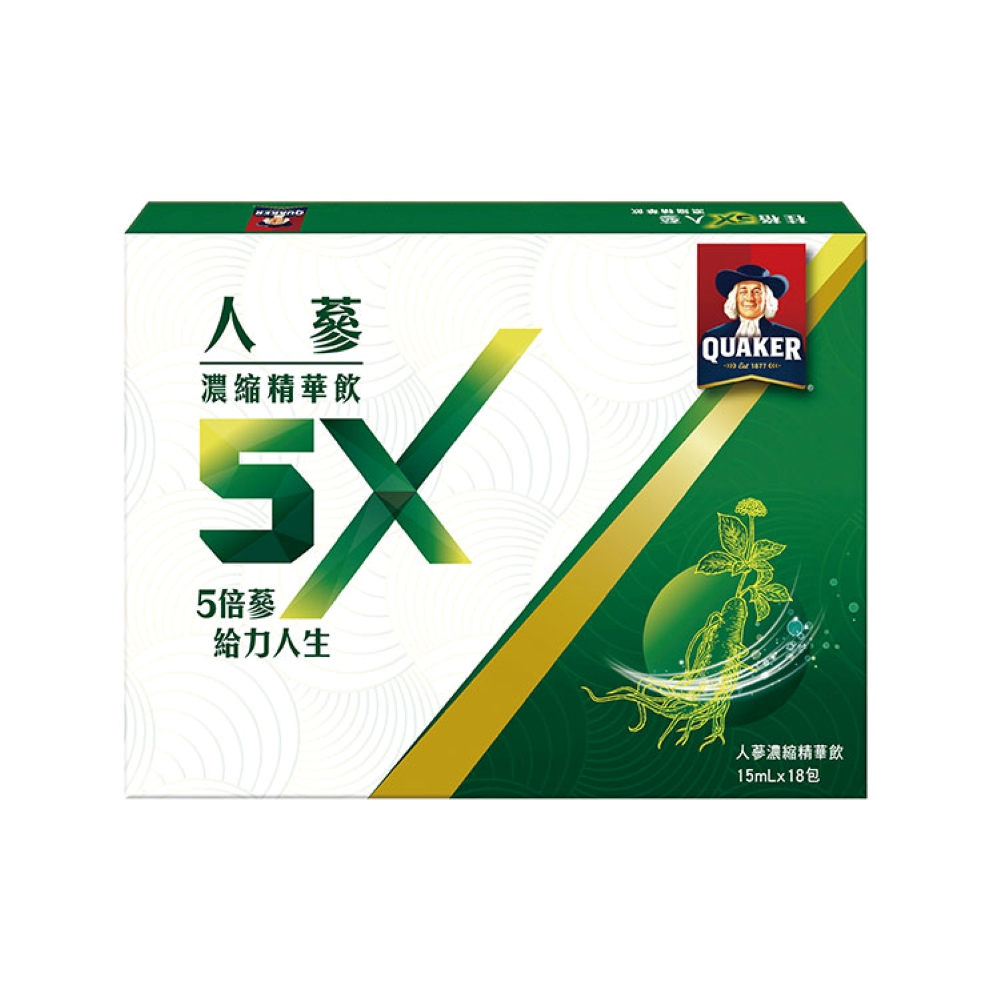 【桂格】5X人蔘濃縮精華飲盒裝15ml*18