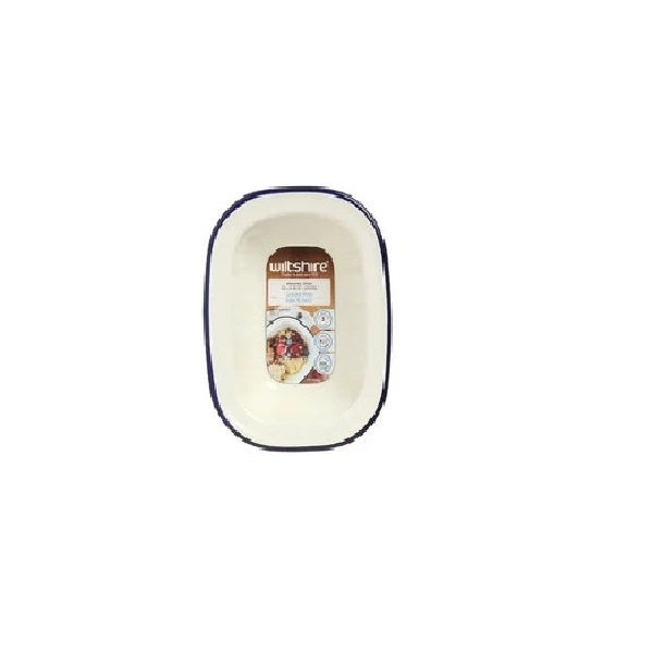 【Fackelmann 德國法克漫】澳洲ENAMEL手工方形烤盤-藍200ml(1入)