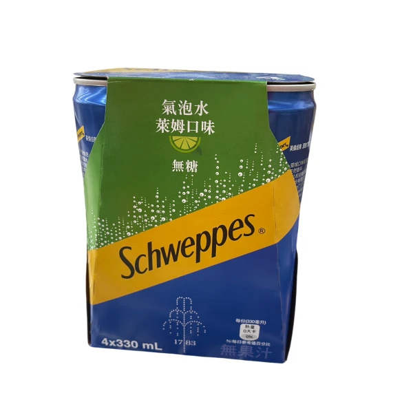 【舒味思】萊姆口味氣泡水-隨型罐(330ml*4入)