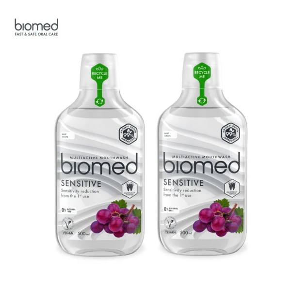 【BIOMED 蓓齒美】葡萄籽舒復漱口水2入組(500ml x2)