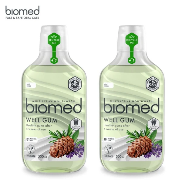 【BIOMED 蓓齒美】北國草本護齦漱口水2入組(500ml x2)
