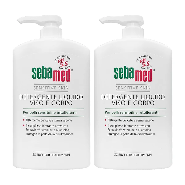 【SEBAMED】PH5.5潔膚露 1000ml#壓頭版-二入組(航空版)