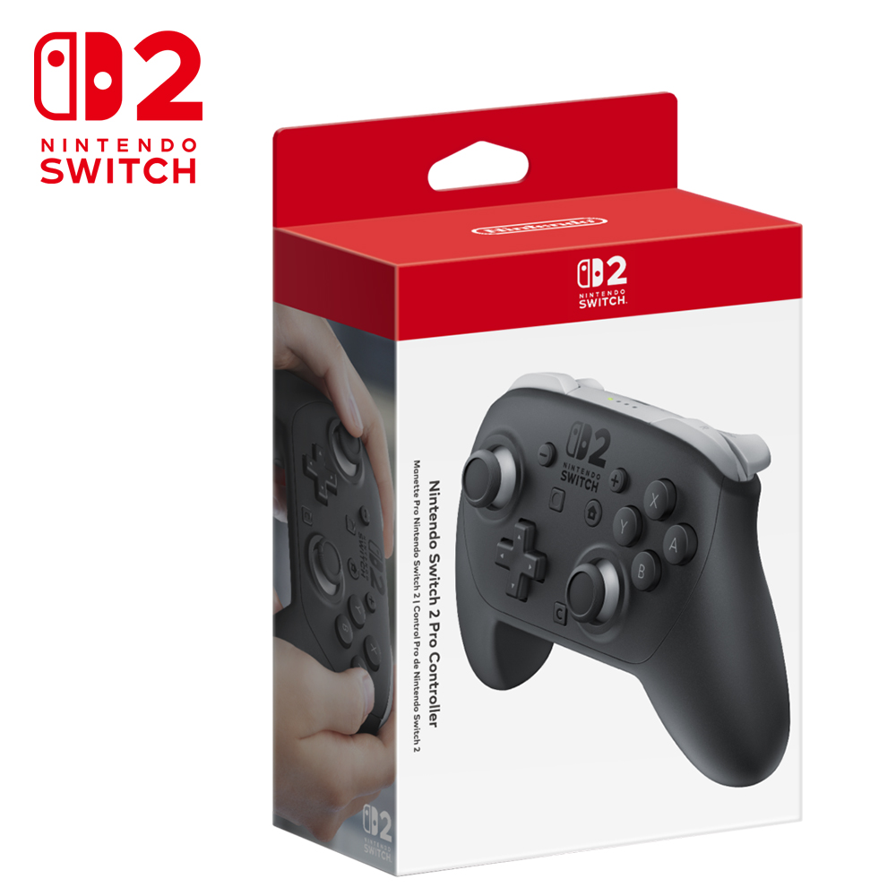 【Nintendo 任天堂】NS2 Switch 2 Pro 控制器《灰黑》(發售日︱20250710)