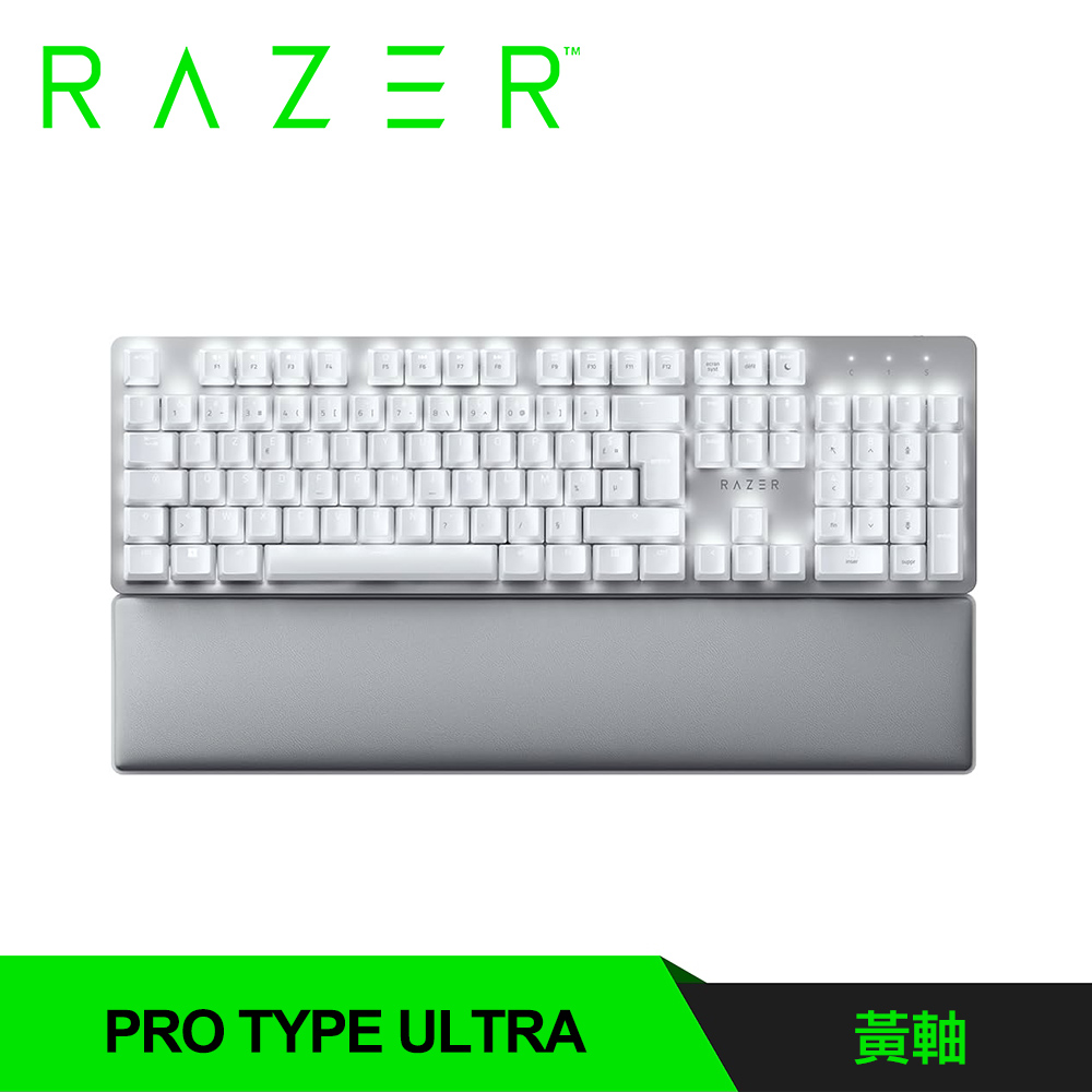 Razer 雷蛇】Pro Type Ultra 無線藍牙雙模機械鍵盤中文/白色(人體工學