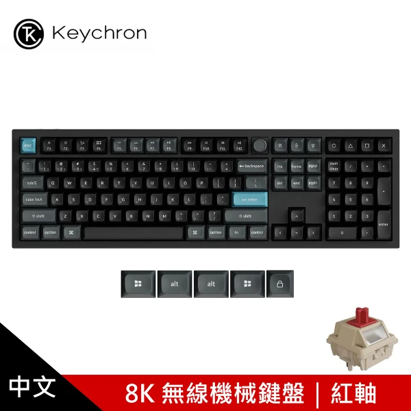 【i-Rocks 艾芮克】Q6 Ultra 8K 無線機械鍵盤 黑色｜紅軸(更流暢更快速更令人滿意)