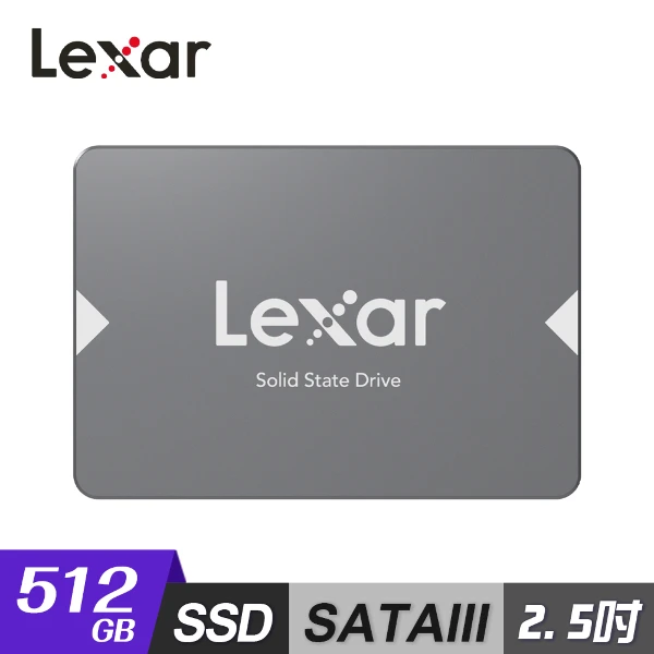 【Lexar】NS100 2.5吋 SATA III 512GB 固態硬碟(可升級NBPC提高電腦性能)