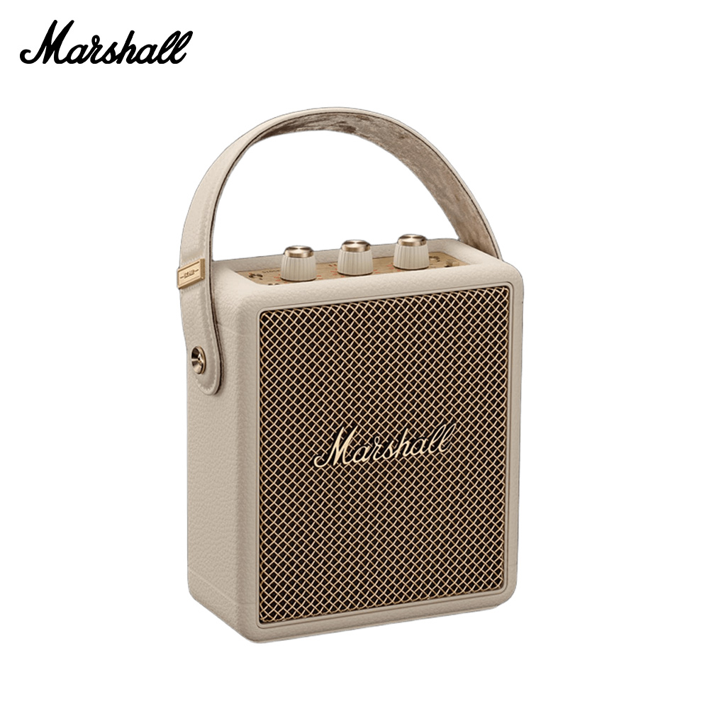 【Marshall】Stockwell III 攜帶式藍芽喇叭 白色(IP55 認證防塵防水)