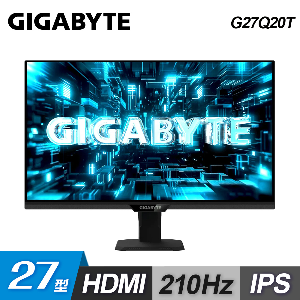 【GIGABYTE 技嘉】G27Q20T 27型 Mini LED 電競螢幕(IPSQHD210Hz)