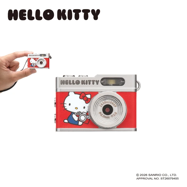 【RASTO 中景】三麗鷗迷你數位拍照錄影相機｜Hello Kitty(一機雙功能｜支援高清錄影拍照)
