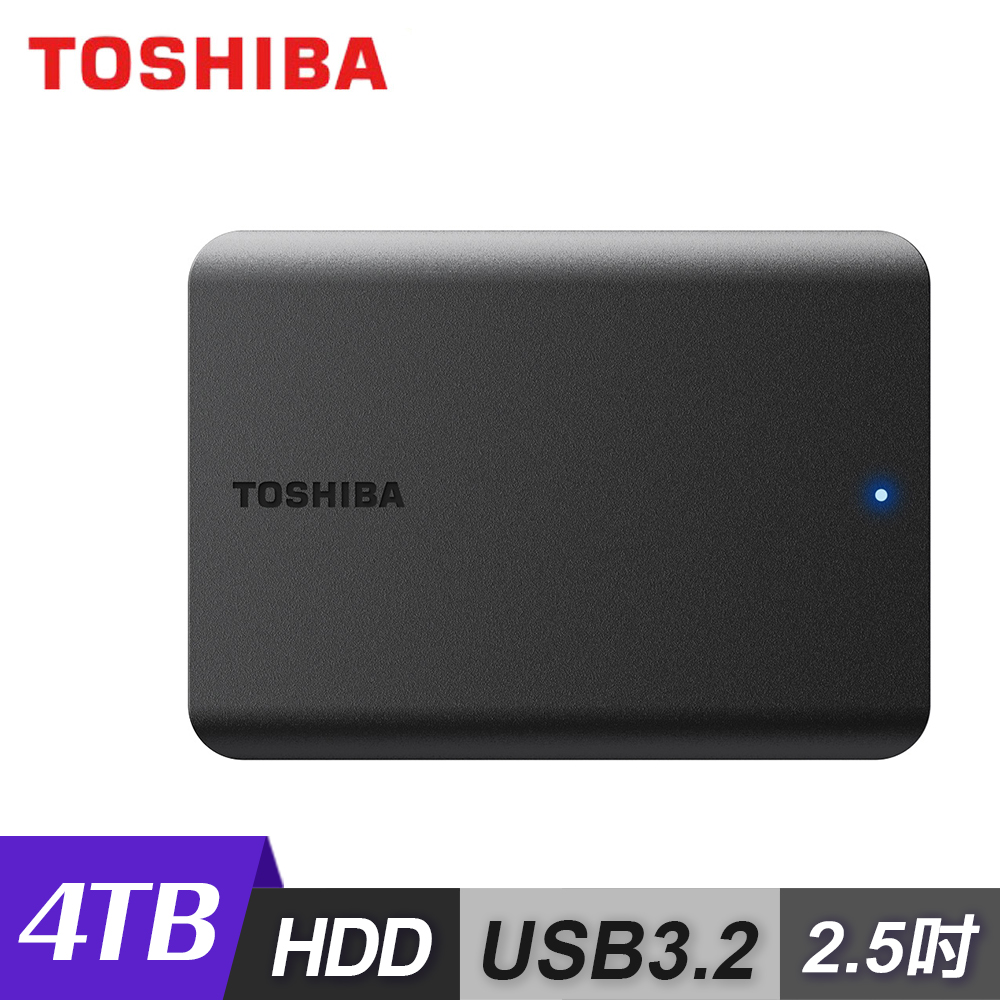 TOSHIBA 東芝】Canvio Basics A5 4TB 2.5吋行動硬碟(25吋外接式硬碟