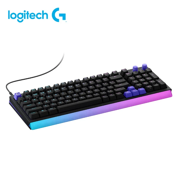 【Logitech 羅技】G512 X 98 類比機械有線電競鍵盤 觸感軸｜黑色(LIGHTSYNC RGB 燈條設計)