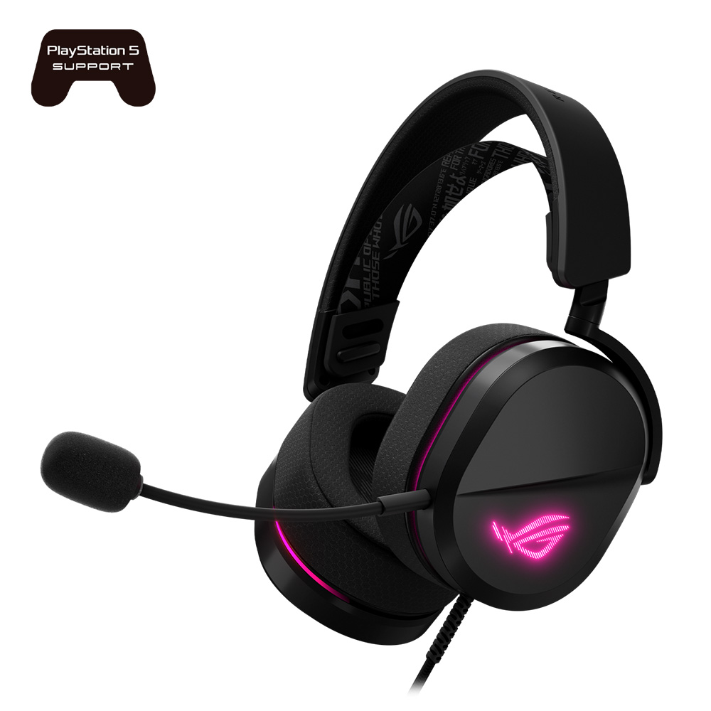 【ASUS 華碩】ROG Pelta Core 電競有線耳機 黑色(50mm ROG鍍鈦振膜驅動)