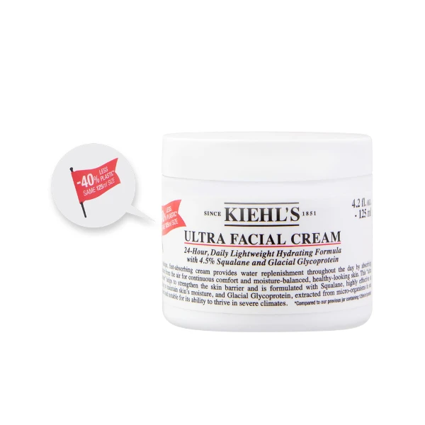 【Kiehl's 契爾氏】冰河醣蛋白保濕霜 減塑版 125ml(航空版)