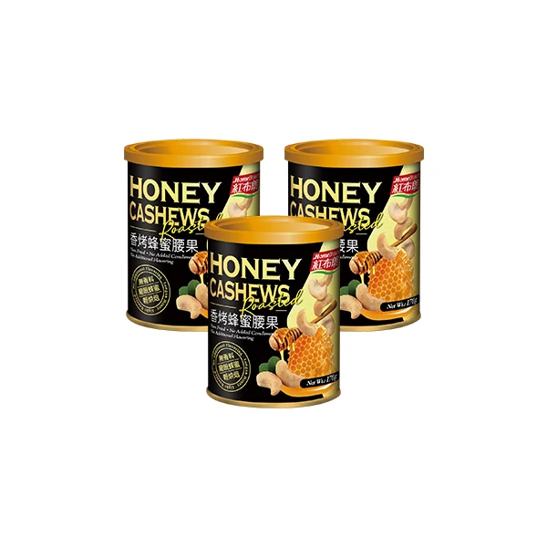 【紅布朗】香烤蜂蜜腰果(170g*3罐)