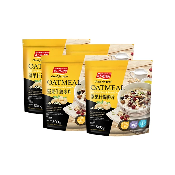 【紅布朗】堅果什錦麥片(500g*4入)