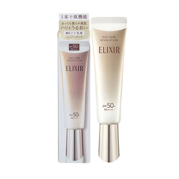 【SHISEIDO 資生堂】ELIXIR 怡麗絲爾 全新升級彈潤多效美肌乳SP+35ml(公司貨)