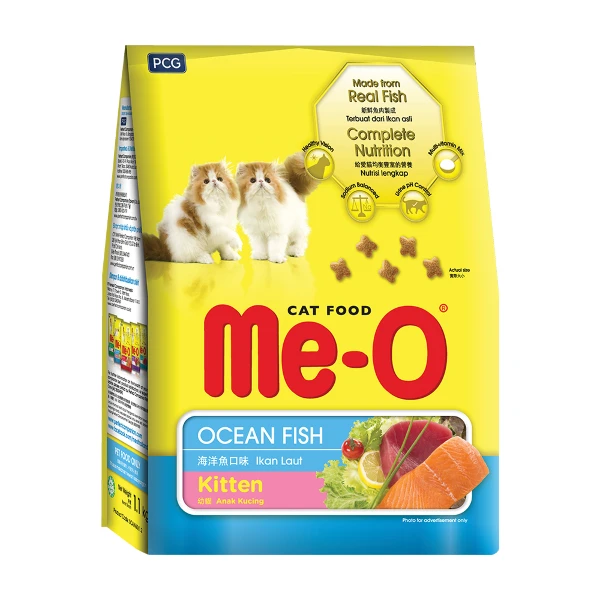 【Me-O 咪歐】乾貓糧-幼貓海洋魚口味 1.1KG x6包(成箱出貨)