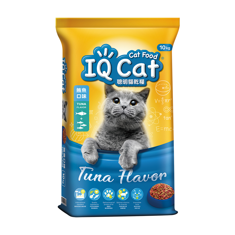 【IQ CAT 聰明貓】貓乾糧-鮪魚口味(10KG)