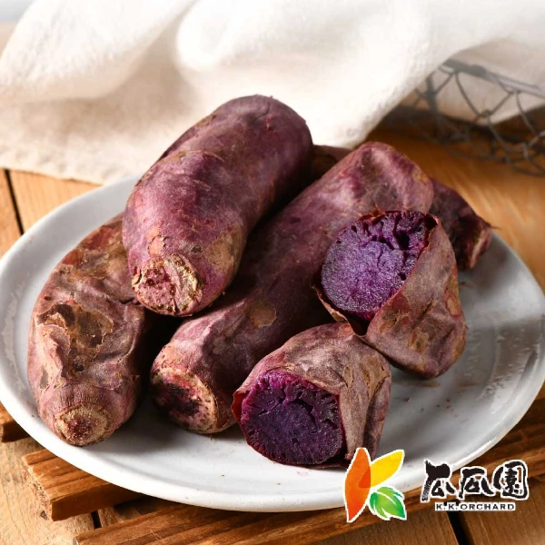 【瓜瓜園】冰烤紫番薯4包組(1kg/包 台農73號紫心地瓜 早餐 點心 低GI)