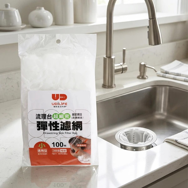 【一品川流】百研/流理台超細密彈性濾網(-小-100枚入-6包)
