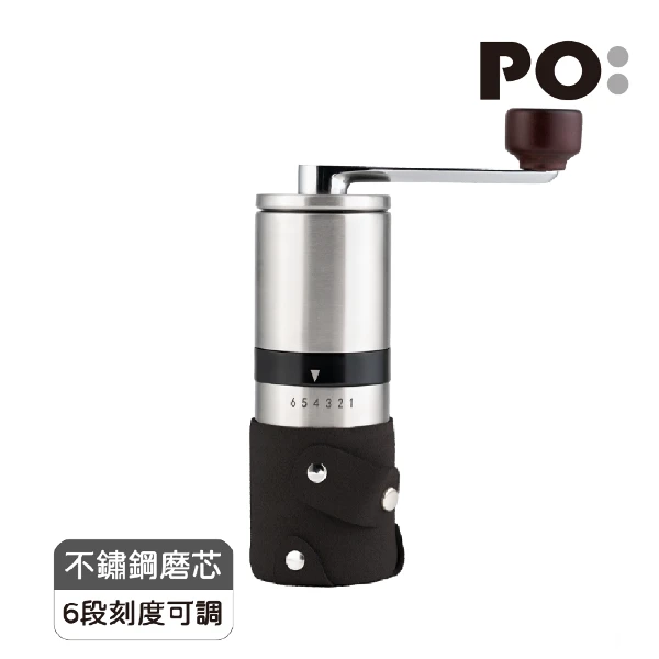 【PO:Selected】丹麥手動式不銹鋼研磨咖啡器2.0(黑)(不鏽鋼磨芯)