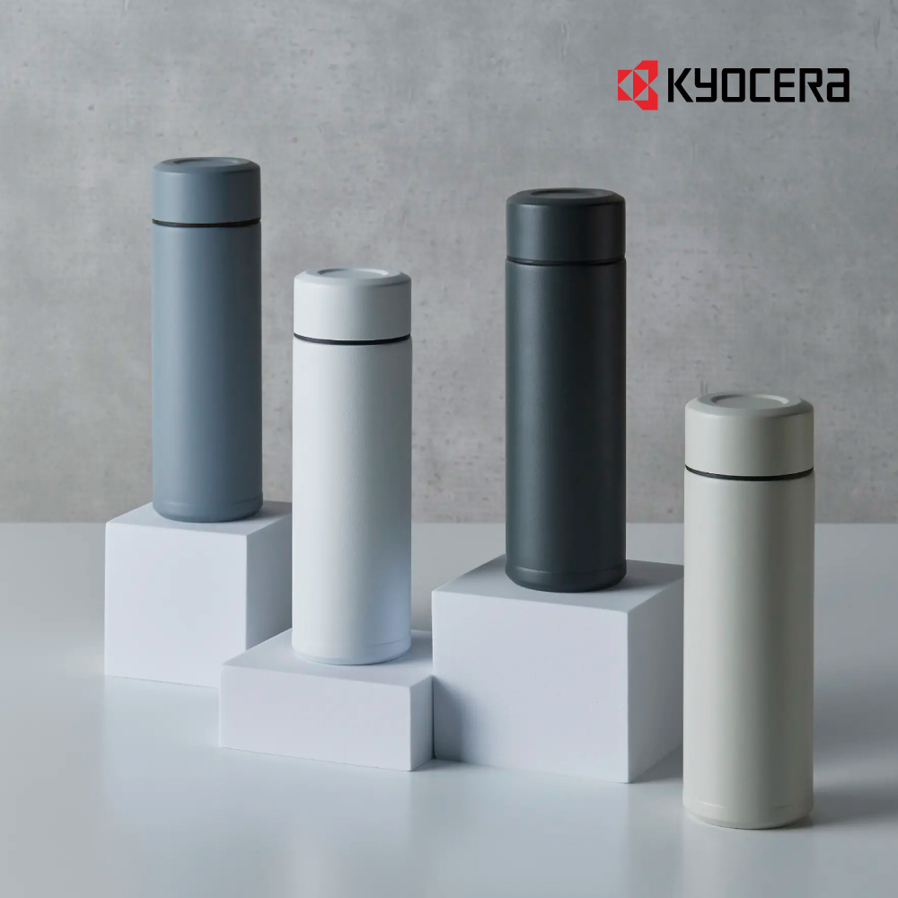 【Kyocera 日本京瓷】旋蓋不鏽鋼陶瓷塗層隨行輕量迷你真空保溫杯(300ml (原廠總代理))