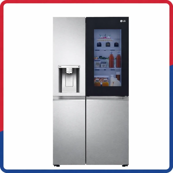 【LG 樂金】734L《變頻-對開》InstaView™ 敲敲看門中門冰球冰箱 82SS(星月銀)(GR-QPLC82SS)