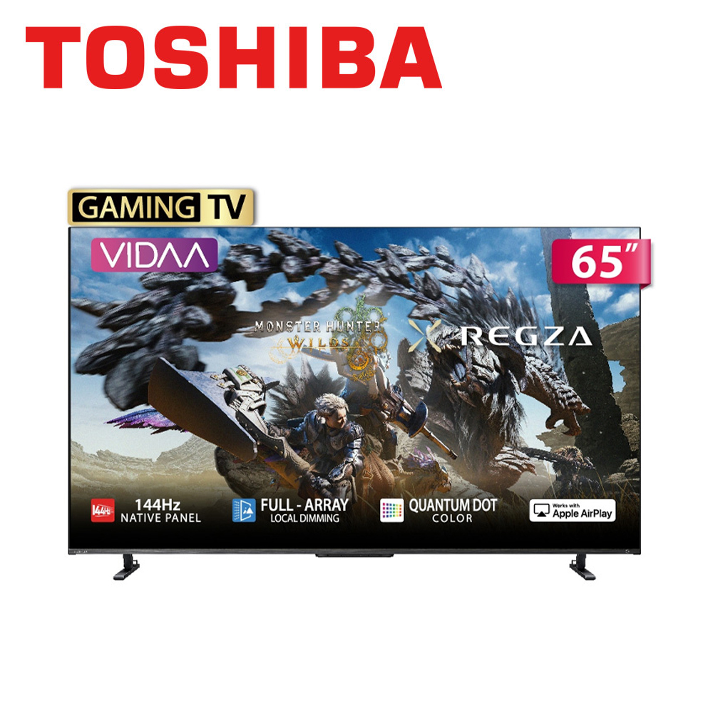 TOSHIBA 東芝】65型《QLED》REGZA 4K智慧顯示器65Z670NT【送HDMI線