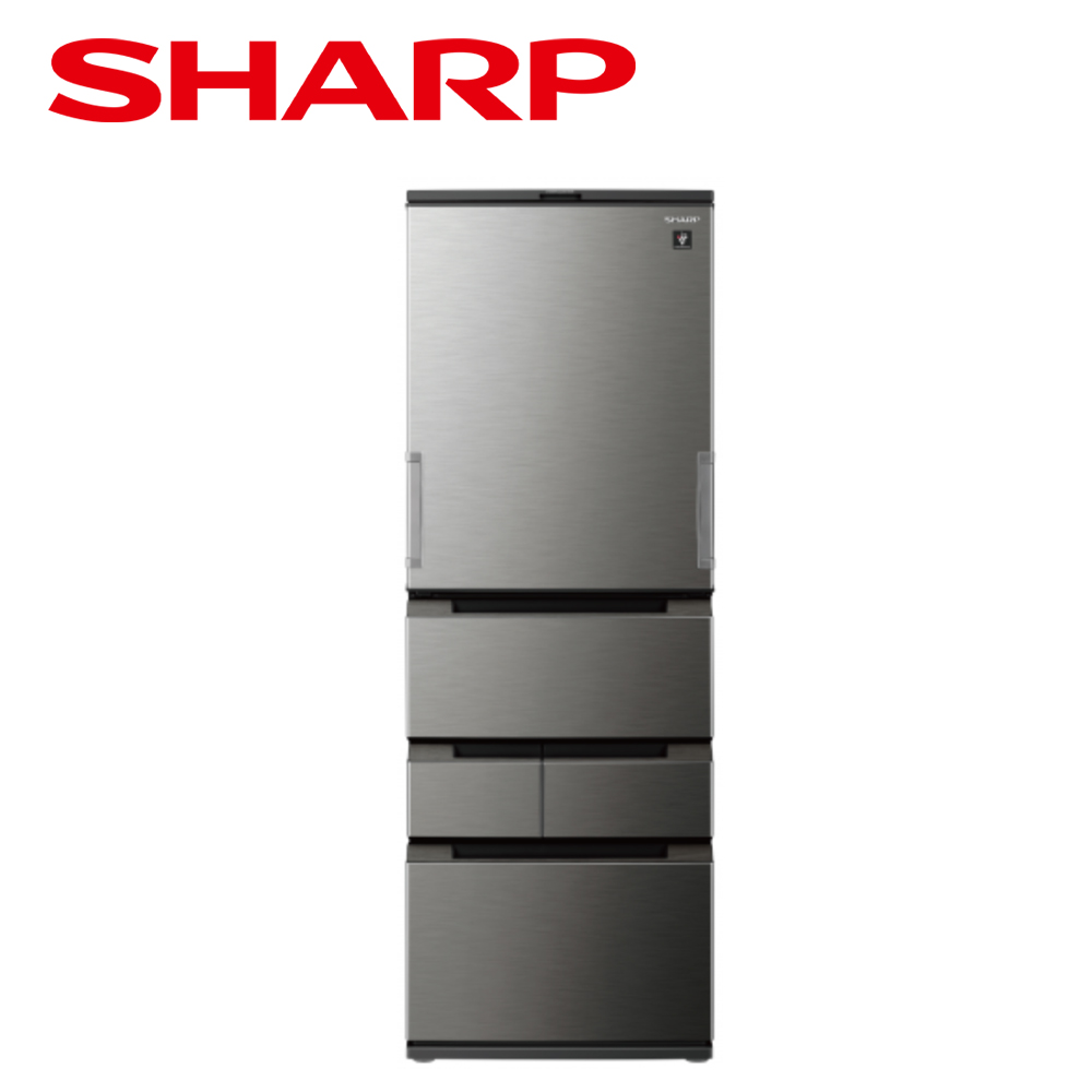 SHARP 夏普】457L《變頻-五門》自動除菌離子電冰箱SJ-PW46KT-H (尊爵灰