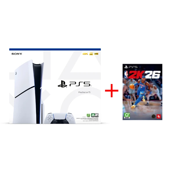【SONY 索尼】PS5 SLIM 光碟版主機 + NBA 2K26 數位下載序號卡(中文版 台灣公司貨)