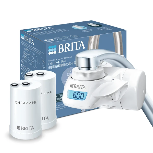 【BRITA】ON TAP 5重濾菌龍頭式濾水器(本組合共1機2芯)