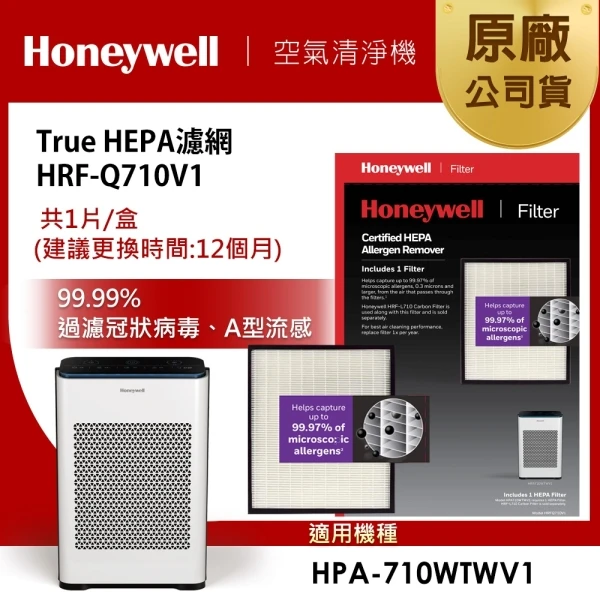 【HONEYWELL】H13 HEPA濾網 HRF-Q710V1(適用HPA710/HPA710WTWV1)