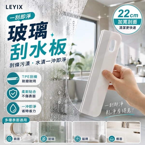 【LEYIX 樂藝思】刮水板(W-0171/清除玻璃霧面刮板/1個)