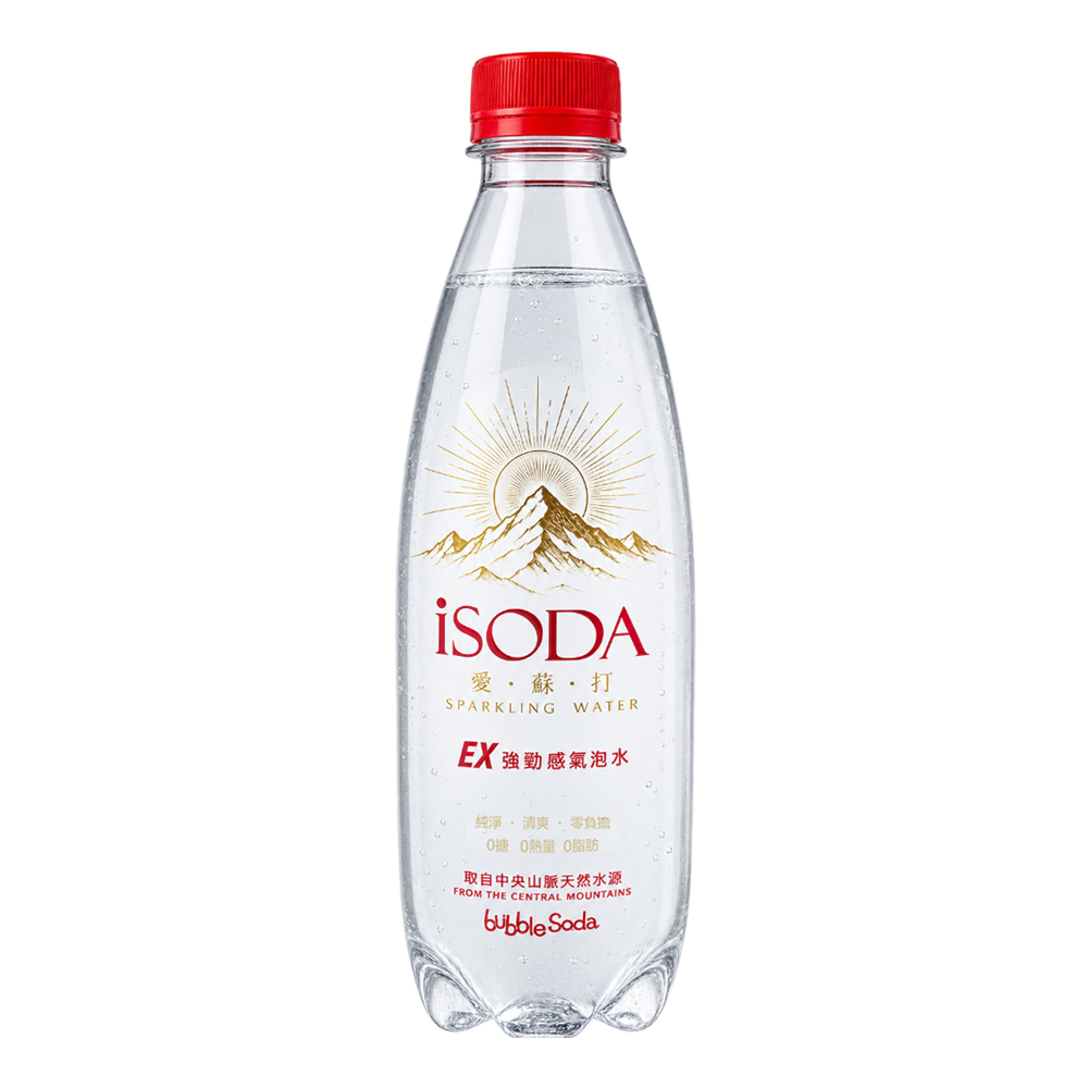 【iSODA】愛蘇打EX 強勁感氣泡水500ml(24入)