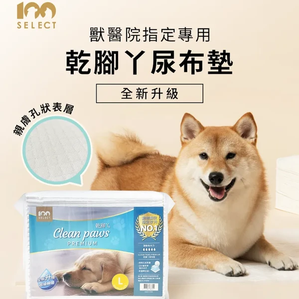 【100% Select】乾腳丫尿布墊 PREMIUM - L號 (60X90cm)(25片 * 8包)