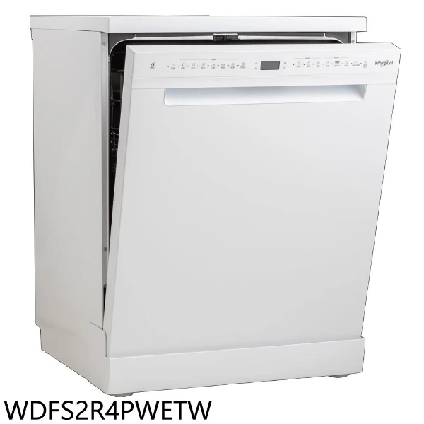 【Whirlpool 惠而浦】14人份自動開門洗碗機WDFS2R4PWETW(全省安裝)