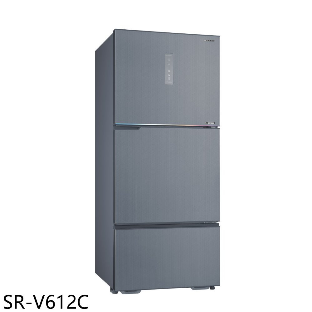【SANLUX 台灣三洋】606公升三門變頻冰箱SR-V612C(含標準安裝)