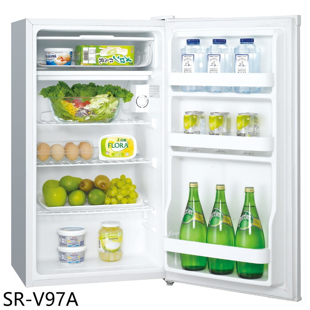 【SANLUX 台灣三洋】97公升單門變頻冰箱SR-V97A(含標準安裝)