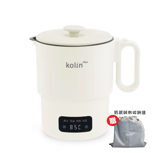 【Kolin 歌林】★贈質感收納袋★kolin plus 環鈦鍋｜純鈦不殘味×全球寬電壓(快煮壺/美食鍋)