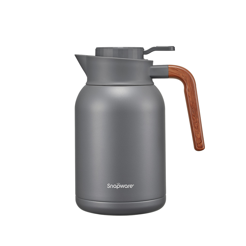 CorelleBrands 康寧餐具】簡約316不鏽鋼真空保溫壺2200ml-暮光灰(SN