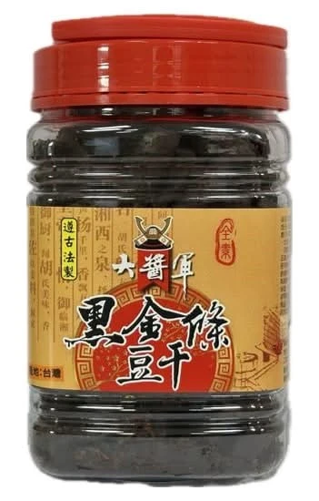 【大醬軍】黑金條豆干(500g)