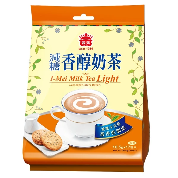 【義美】減糖香醇奶茶(16.5g*17入)