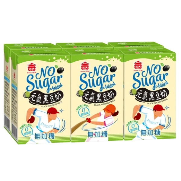 【義美】無加糖元氣黑豆奶(250ml*6入)