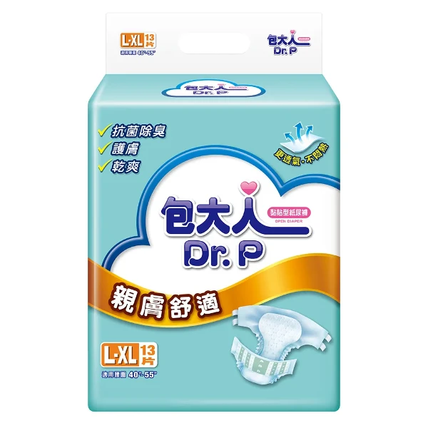 【包大人】親膚舒適黏貼型紙尿褲L-XL(13片)
